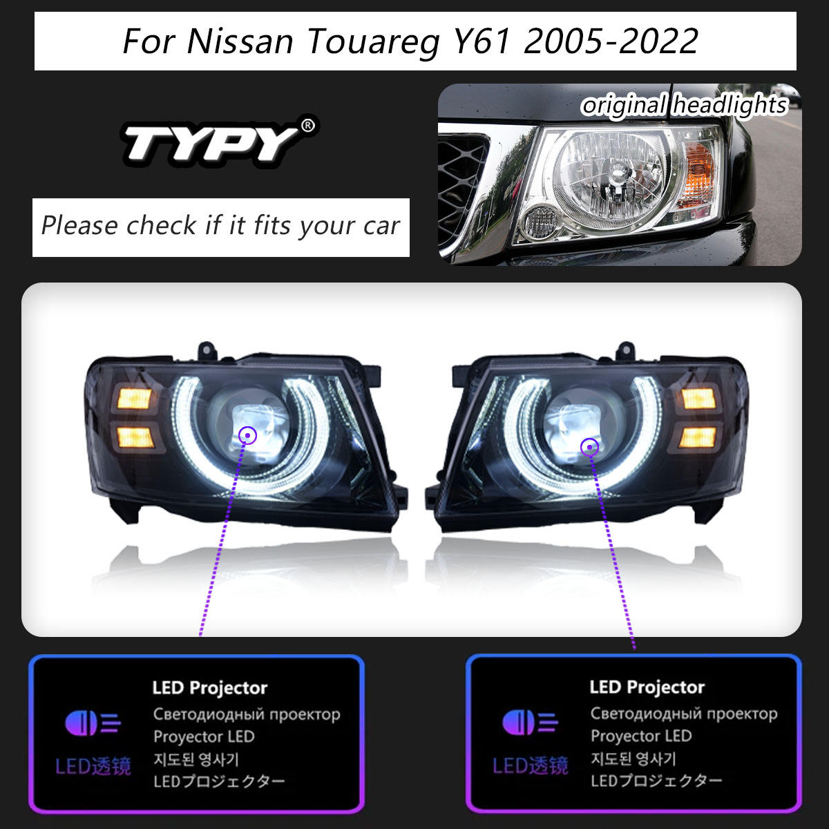 สำหรับ Nissan Patrol Y61