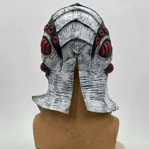 2025 Halloween transfronterizo nuevo estilo Scary Frogman Weird máscara de vestir de látex de cubierta completa - Product Image 5