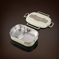 Benutzer definierte große Edelstahl Bento Thermal Work Lunchbox Set Adult Kid Student Warme Tasche für Lebensmittel beheizbare Funktion