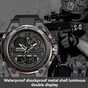 Hot bán thời trang cổ tay <span class=keywords><strong>analog</strong></span> Đồng Hồ Kỹ Thuật Số Thể Thao Chống Sốc Đồng hồ chống thấm nước ánh sáng ban đêm Đồng hồ báo thức đồng hồ - Product Image 6