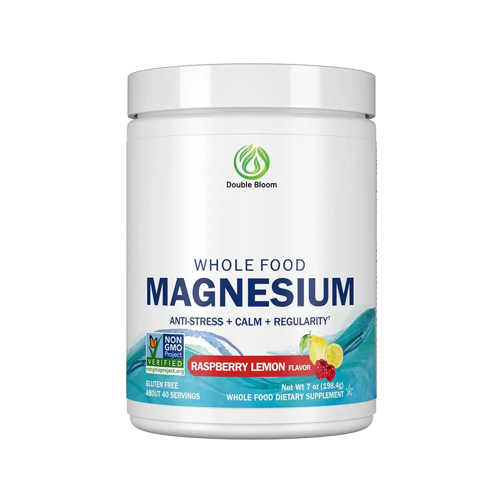 Magnésio em Pó para Alimentos Integrais. Anti-Stress+Calm+Regularity.Suplemento de Vitaminas e Minerais para Alimentos Integrais Orgânicos Não OGM Vegan&Vege