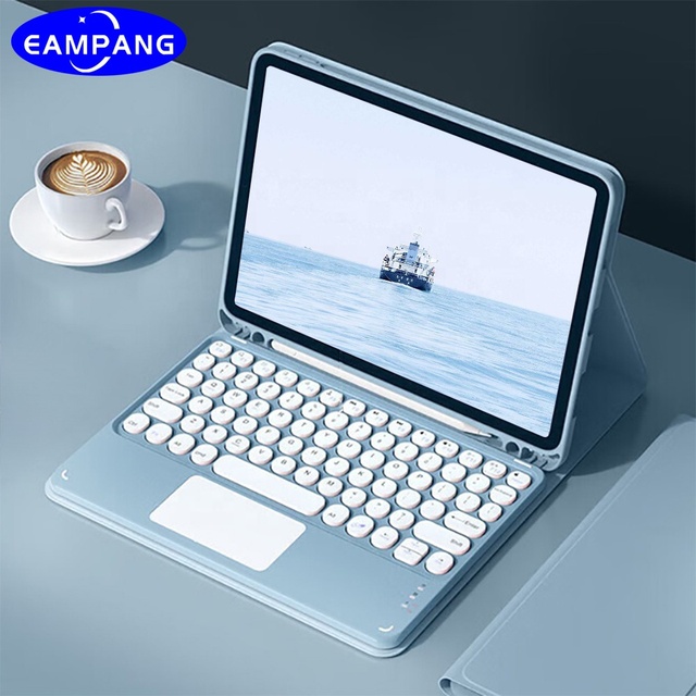 Touchpad Detachable Magnetic Keyboard for Samsung Galaxy Tab A9+ A9 Plus SM-X210 SM-X215 SM-X216 Wireless Keyboard Case
