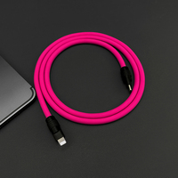 Câble de données en silicone liquide certifié MFi 2026 avec puce C94 C189, câble de charge rapide 3A PD USB C pour iPhone 13 14 iPod