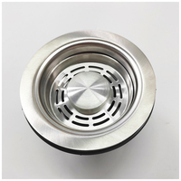 Évier de cuisine en acier inoxydable SS304/201 au design moderne, panier égouttoir, filtre à déchets alimentaires, bouchon de vidange à vis, facile à utiliser pour les hôtels