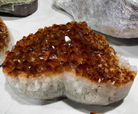 Cristaux de géode en gros, pierres naturelles, amas de citrine, géode de quartz pour la décoration de cristaux