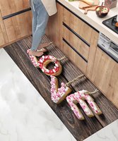 Modern Leather Kitchen Rugs Mats Waterproof Pet Friendly Eco-Friendly Comfort Standing Mat Floor Washable Flat Pile Long Rug