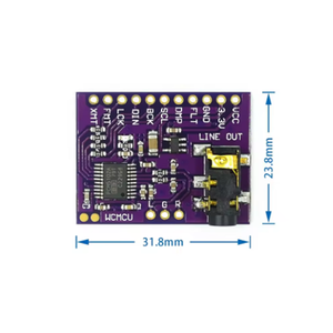 Interface I2S PCM5102A, décodeur DAC, module de lecteur I2S GY-PCM5102 pour Raspberry Pi, carte au format PHAT, carte audio numérique PCM5102 - Product Image 3