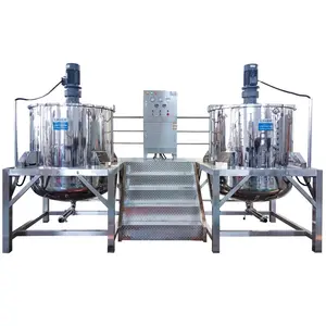 Industrial mixer with electric heating for manufacturing large volume food cosmetic SS304 SS316L mixing machine