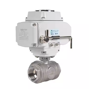 COVNA จัดส่งด่วน วาล์วบอลสแตนเลสขนาด 1/2 นิ้ว CF8M 1000 WOG 12V เกลียวใน พร้อมมอเตอร์ - Product Image 1