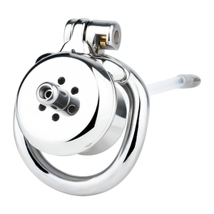 Jaula de Castidad Masculina Multifuncional de Metal FRRK con Catéter y Tapón Anal, Jaula de Castidad con Bloqueo para Pene, Juguetes Sexuales para Hombres Gay - Product Image 4