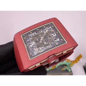 Fashionable square Carbon Fiber Skeletonized Tourbillon Waterproof Sports Business Men's <b>Automatic</b> Mechanical Watch - Product Image 1