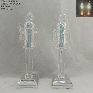 Figurines de Casse-Noisette Lumineuses LED Grand Format en Acrylique, Ornements de Noël, Soldat Casse-Noisette, Décorations de Noël d'Intérieur - Product Image 5