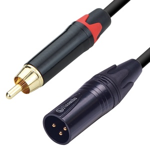 Jinsanhu haute qualité <span class=keywords><strong>xlr</strong></span> mâle à <span class=keywords><strong>rca</strong></span> ofc câble de microphone pour audio - Product Image 1