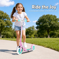 Trottinette pour enfants avec guidon réglable, pour enfants de 8 à 12 ans, roues avec absorption des chocs, trottinette pour enfants