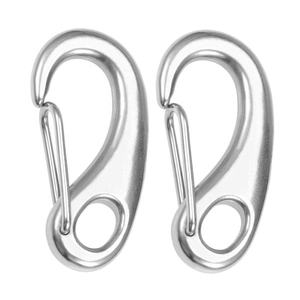 Нержавеющая сталь, 316, морской оснастки, крючок для ворот, 30 мм, пружинный карабин, зажим для флага, фурнитура для яхт, лодки, Яйцевидный крюк - Product Image 4