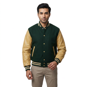 Blouson universitaire personnalisable en toile, édition 2025, style inspiré, coutures de haute qualité, lettrage pour les équipes de mode et de style de vie - Product Image 1