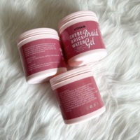 Gel de tressage de marque privée avec logo personnalisé maintien supplémentaire 4C gel pour cheveux coiffants pour tresses torsadées gel unisexe pour cheveux tenue forte