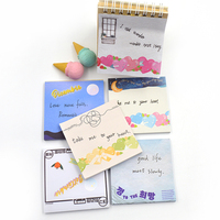 Ensemble cadeau de notes autocollantes fournitures scolaires notes autocollantes en gros impression personnalisée bloc-notes personnalisé coloré bloc-notes mignon