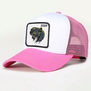 Custom Embroidery & Puff Printing 5-Panel Animal Trucker <b>Hat</b> with Logo Winter Beach Casual Unisex Adult Caps - Product Image 3