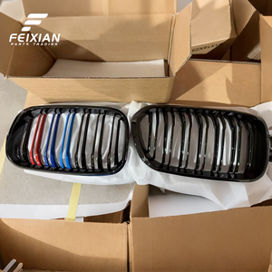 Für BMW 1er F20 LCI 2015-2018 Doppellinien-Kühlergrill in Hochglanz-Schwarz Dreifarbiger Frontgrill Großhandelslieferung FEIXIAN - Product Image 5