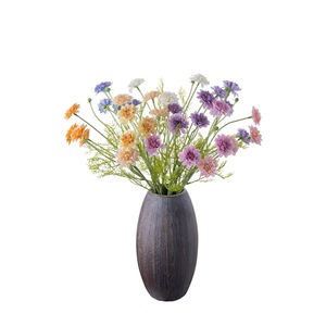 Chrysanthème Artificiel Liren à Branche Unique en Tissu Tressé pour Décoration Intérieure, Bouquet de Mariage, Fleurs Artisanales - Product Image 5