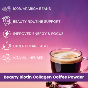 Bebida de colágeno de <span class=keywords><strong>café</strong></span> de marca privada para cabello, piel y uñas con canela, biotina y colágeno de belleza. - Product Image 4