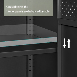 Gabinete de almacenamiento de <span class=keywords><strong>aparador</strong></span> de combinación de madera de acero Tv de Metal <span class=keywords><strong>blanco</strong></span> y negro con cocina moderna personalizada - Product Image 6