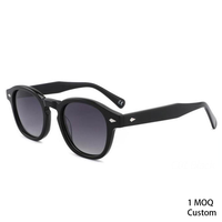 Lunettes de soleil polarisées ovales vintage, montures en acétate tendance, logo personnalisé, protection UV, unisexe, 1 pièce minimum