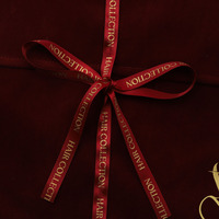 Sac d'emballage en velours suédé imprimé avec logo personnalisé pour sèche-cheveux, sac à main de haute qualité, sac cadeau en velours anti-poussière avec nœud