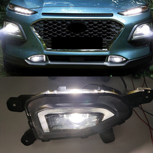 Đèn <span class=keywords><strong>LED</strong></span> Chạy Ban Ngày Cho Xe Ô Tô, Đèn Sương Mù Cho Xe Hyundai Kona 2017 2018 2019 2020 Chức Năng Báo Rẽ Màu Vàng - Product Image 4
