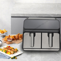 Friteuse à air 8lsmart Appareils de cuisine électrique en ligne Offre Spéciale numérique Freidora De Aire Friteuses à écran tactile OEM Gua carré