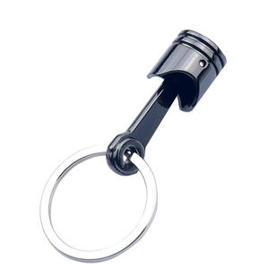 سلسلة مفاتيح أنيقة على شكل مكبس محرك السيارة مصنوعة من سبائك الزنك مع شعار بالليزر وطباعة بارزة ثلاثية الأبعاد - Product Image 2