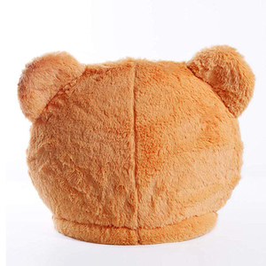 B952 Halloween divertente adulto peluche <span class=keywords><strong>orso</strong></span> animale maschera per la testa costumi per Cosplay partito morbido a pieno volto carino <span class=keywords><strong>orso</strong></span> testa maschera - Product Image 3