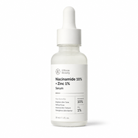Sérum Visage GMPC 10% Niacinamide Zinc 1% Éclaircissant, Affinant les Pores, Renforçant la Barrière Cutanée, Améliore la Texture de la Peau, Végan, Conforme MoCRA