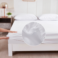 Drap-housse imperméable cinq côtés en polyester pongé multicolore pour la maison, l'hôtellerie, la literie, vente en gros en usine, commande personnalisée