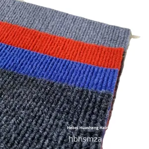 Tapis en <span class=keywords><strong>tissu</strong></span> de brocart gris rouge fileté avec feutre à poils épaissis pour halls d'exposition automobile avec finition brossée - Product Image 5