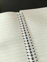 Libreta con espiral blanca al por mayor, con esquinas redondeadas, cubierta de papel mate, minimalista, para tomar notas diarias, para estudiantes, oficina, regalo