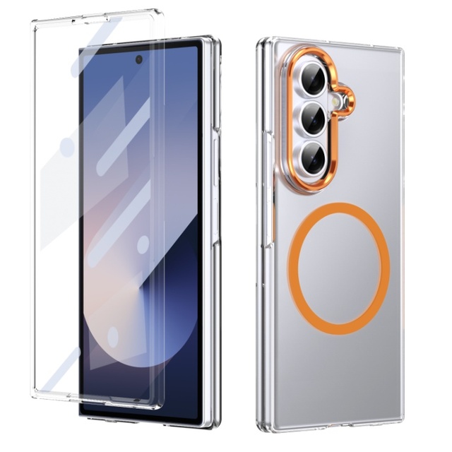 C0221 HD Transparent Anti-drop Slim Design Anti-scratch Magnetic Phone Case for Samsung Galaxy Z Fold 8 7 6 5 4 3