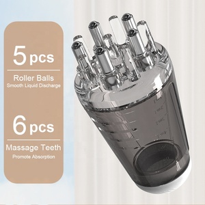 Dispenser per Siero Cura del Cuoio Capelluto, Massaggiatore per la Testa, Applicatore Portatile Mini per Olio per il Cuoio Capelluto con Pettine a Rullo - Product Image 2