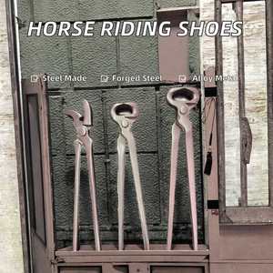 Kit de Herraduras de Acero Forjado Euro Cavall ECI-HC26-004 al por Mayor con Herramientas para el Cuidado de Cascos y Herraduras para Equitación - Product Image 2