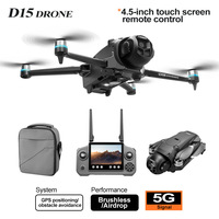 Drone Avion D15 en Plastique pour Débutants, Vente en Gros, avec Caméra HD 1080P, Photographie Aérienne, Évitement d'Obstacles, GPS et Moteur Brushless pour Enfants