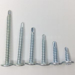 Tapping <b>Screws</b> M4.2x13 To 50mm Phillips Head Round Washer Zinc Plated For Metal Fastening - Product Image 2