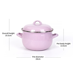Kimstar Four hollandais de camp en <span class=keywords><strong>fonte</strong></span> avec cœur émaillé personnalisé Pot de cuisson non toxique Ensemble de cuisine - Product Image 2