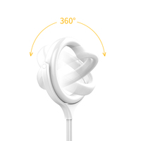 Anneau lumineux LED pour selfie avec support de téléphone réglable et base stable pour la photographie vidéo et en studio, idéal pour les maquilleurs