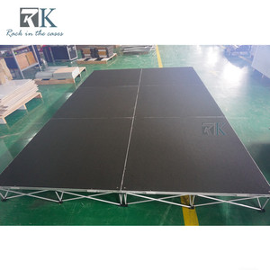Escenario Modular de 20 cm de Altura, Plataforma de Escenario Elevada de Aluminio Resistente de 1.22 m x 1.22 m - Product Image 3