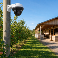 Caméra Dôme WiFi PTZ Extérieure 5MP avec Suivi Humanoïde IA, Positionnement Prédéfini et Audio Bidirectionnel