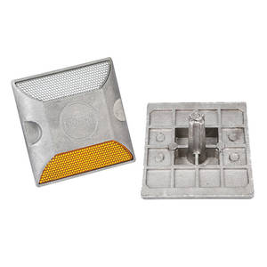 उच्च चमक बिल्ली आंखें परावर्तक एल्यूमीनियम रोड स्टड बिल्ली आंख धातु परावर्तक सड़क स्टड - Product Image 1