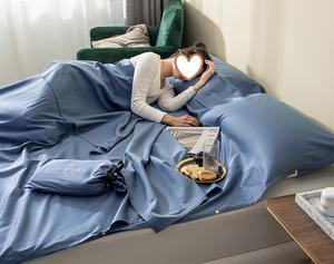 Drap <span class=keywords><strong>de</strong></span> voyage 100% coton personnalisé, vente en gros, drap d'hôtel, <span class=keywords><strong>de</strong></span> <span class=keywords><strong>couchage</strong></span> sale, doublure, livraison gratuite - Product Image 2