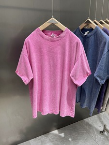Camiseta Retro Blanca de Alta Calidad OEM |   Camiseta Vintage Extra Grande de Algodón 100% Pesado <span class=keywords><strong>con</strong></span> Lavado Ácido y Estampado de Logotipo Personalizado DTG - Product Image 3