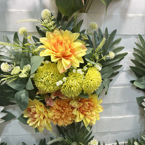 Nuevo <span class=keywords><strong>Arreglo</strong></span> <span class=keywords><strong>Floral</strong></span> Artificial Grande Estilo Abanico 2026, No se Desvanece, para Uso en Exteriores en Tumbas y Cementerios Conmemorativos - Product Image 5